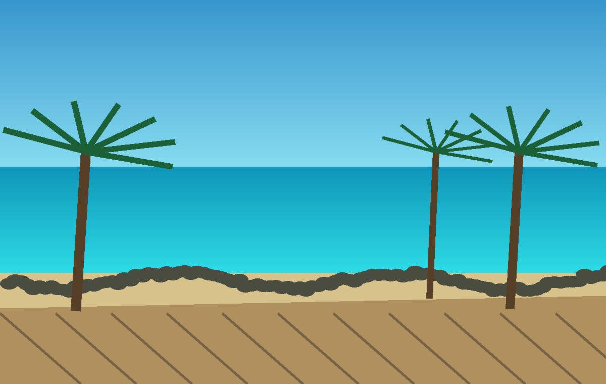Tropical Barbados coast